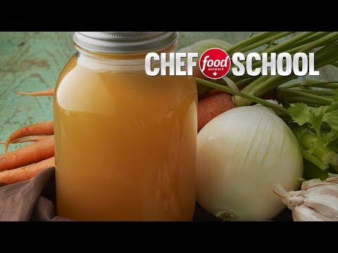 How to Make Simple Chicken Broth | Chef School