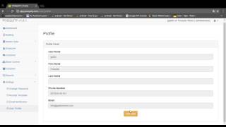 Posquity Dashboard - Edit Company Info