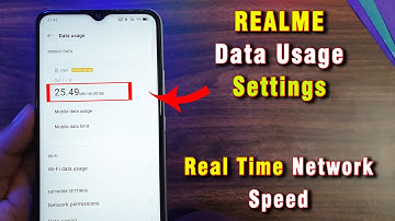 Realme Data Usage Settings || Show Real Time Network Speed || All Realme Data Usage Settings.