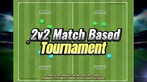 Quick Counter Attacking Practice - 2v2 Football Small Sided Game