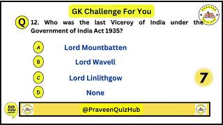 Top MCQ Quiz On Govt Of India Act 1935 | GK QUIZ | Polity Quiz Question Answers #gkquiz #gkquestion screenshot 3