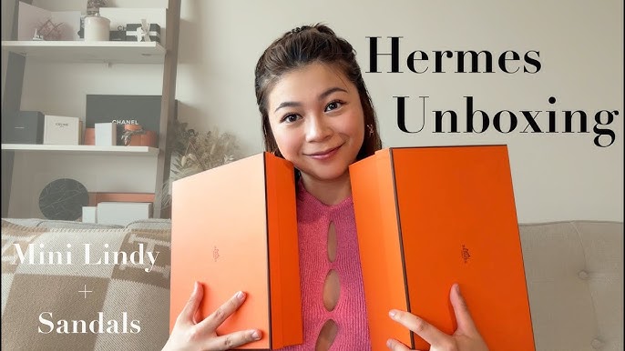 Hermes Mini Lindy In Biscuit🍪 Clemence Leather GHW Unboxing  🤩🤩🤩❤️‍🔥🤩❤️‍🔥 Contact us at 0164553444 www.wasap.my/60164553444 Wechat  : tommydborse L