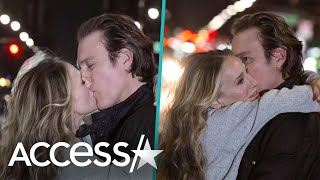 Sarah Jessica Parker John Corbett KISS As Carrie Aidan In STEAMY New Pics