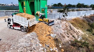 Best New Project!! 5T Dump Trucks Loading Rock Filling a Land Next To The Wall With Small Dozer by Daily Bulldozer  18,812 views 7 days ago 41 minutes