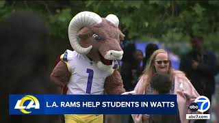 L.a. Rams Help Out Socal School Kids With Donations Of Clothes, Washers And Dryers