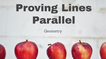 Proving Lines Parallel