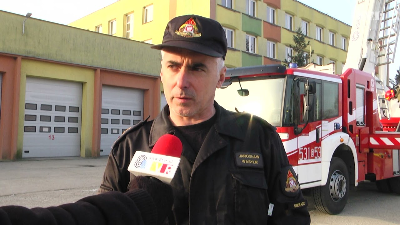 Sprawdzian braku lęku wysokości w sieradzkiej PSP