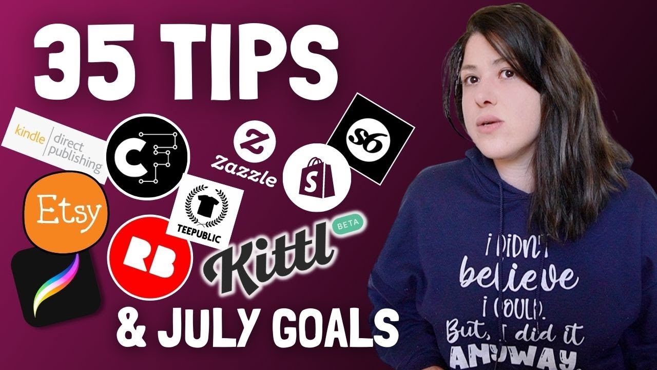 35 TIPS | Running a Creative Online Business | and July Goals