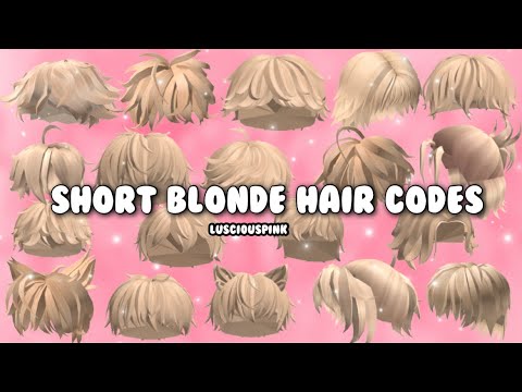 Blonde Boy Hair Codes for Roblox/Bloxburg