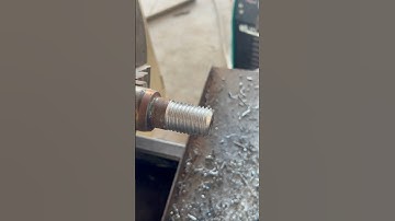Usinagem rosca 🫡 #woodworking #tornocnc #cncmachine #wood #industriametalmecanica #metal #cncmill