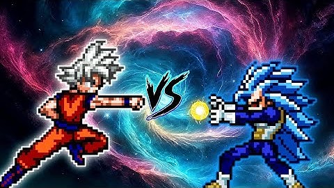 Son Goku DBS V7 OP (all form) VS Vegeta SSJ7 V2 OP in Jump Force Mugen