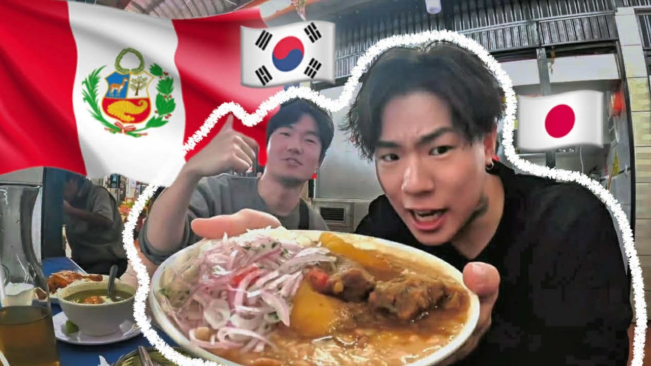 JAPONES y COREANO probando comida PERUANA 🇵🇪