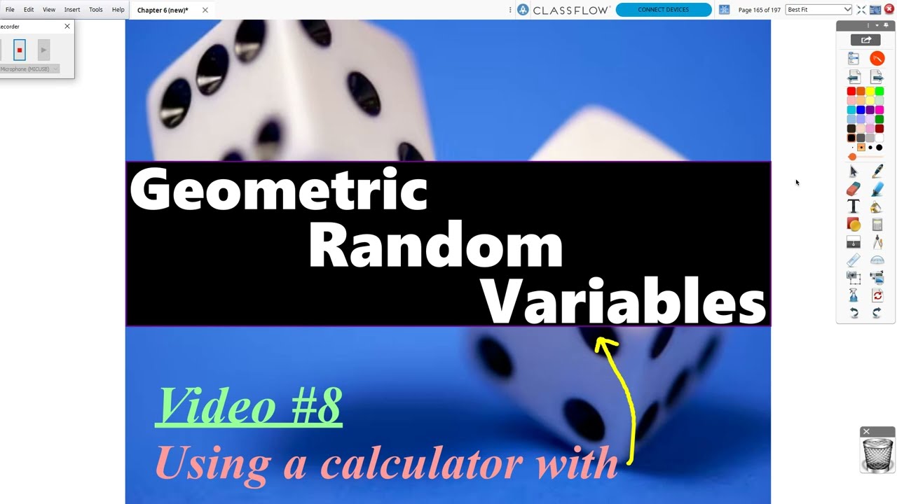 AP Statistics: Chapter 6, Video #8 - Geometric Distribution Calculator