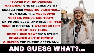 Excluded From My Sister’s Wedding, I Went On Vacation. When The Wedding Fell Apart....