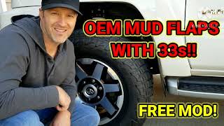 Toyota 4Runner Mudflaps with 33s They fit!!!