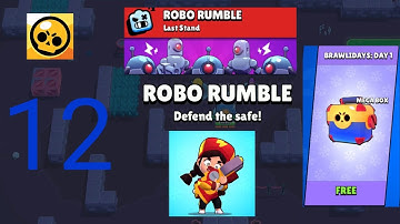 Brawl Stars-GamePlay Walkthrough Part 12 -  Robo Rumble + Gift from Brawl Stars  (Android,iSO)
