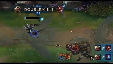 League of Legends  Pick Order: URF Zed - 1 v 2 Outplay