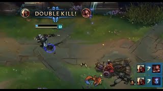 League of Legends  Pick Order: URF Zed - 1 v 2 Outplay