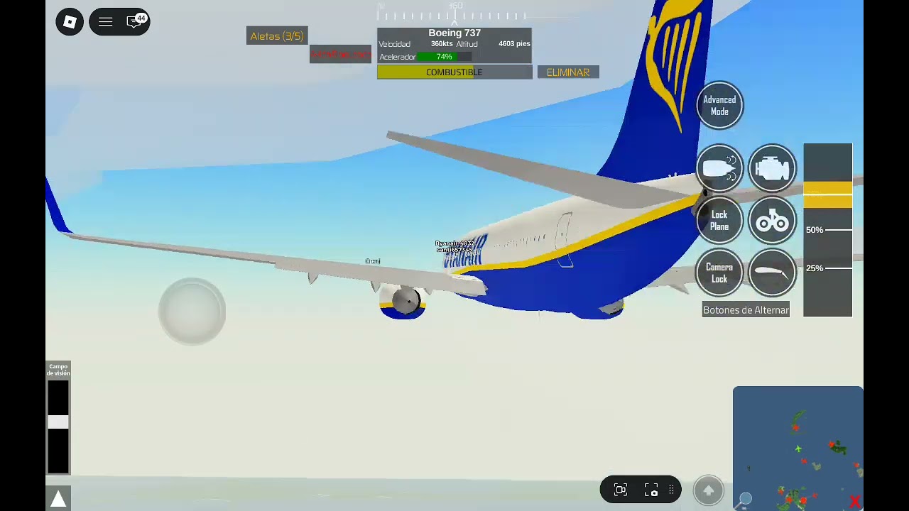 @fan de la aviación, yo era el dueño del ryanair, Perdón lo del aterrizaje y lo voy hacer bien.