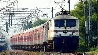 Stunning Speed Show by 12434 Chennai Rajdhani Express smashes Asaoti at 130kmph