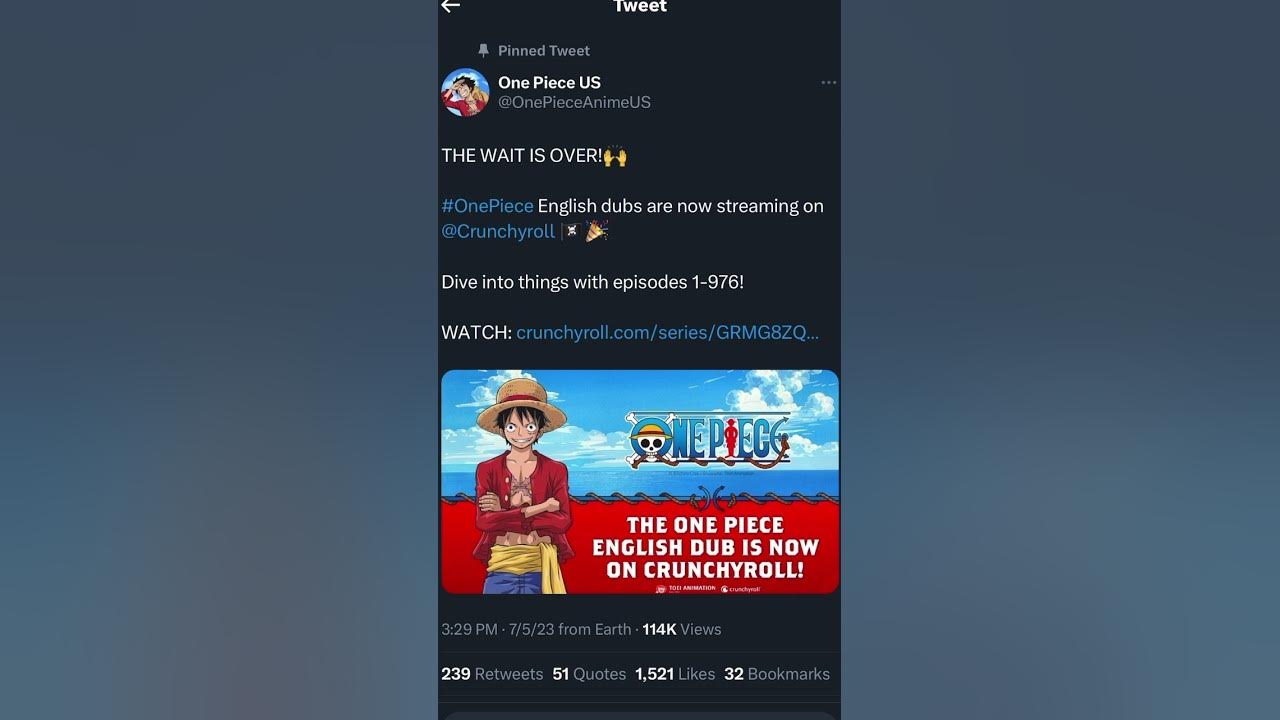 One Piece English Dub Now Streaming On Crunchyroll! onepiece wano 