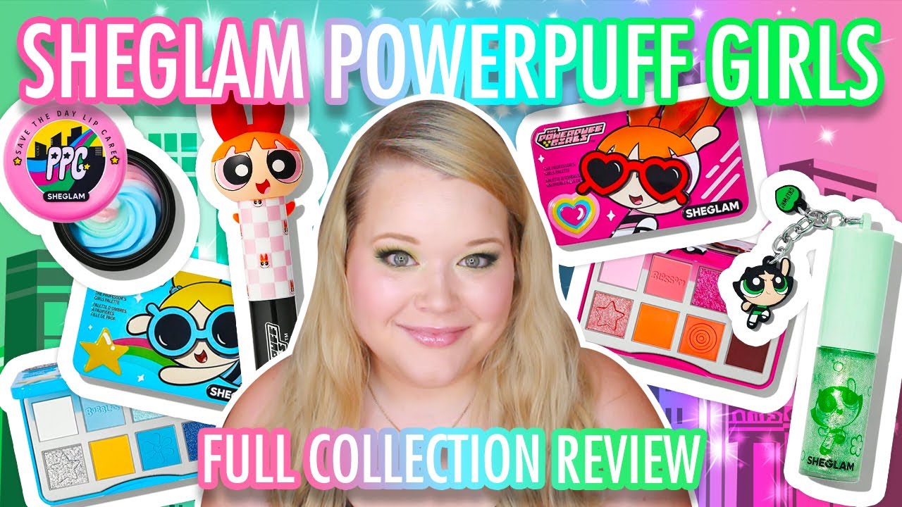 POWERPUFF GIRLS X SHEGLAM FULL COLLECTION REVIEW @sheglam_official