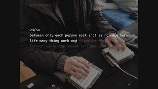 Typing Test - Custom Split Ortholinear Keyboard