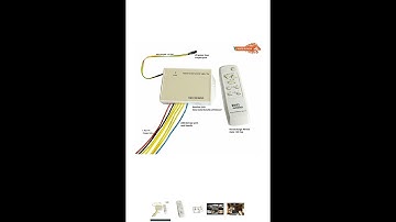 Wireless Remote Control Switch System For 4 Lights & 1 Fan With Speed Regulation/Dimmer Humming Less