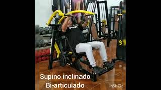 SUPINO INCLINADO BIARTICULADO  Volkano - Equipamentos Fitness