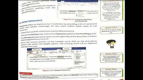 Grade 3rd Computer  ch- 5 Editing Text in MS- Word Part 2