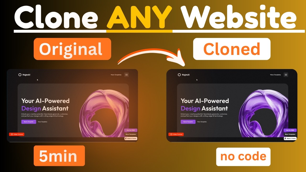 How to clone any website using ai in Minutes ⏳ 2026 | No Code (Step by ...