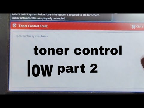 Toner control fault toner control failure toner control sensor failure