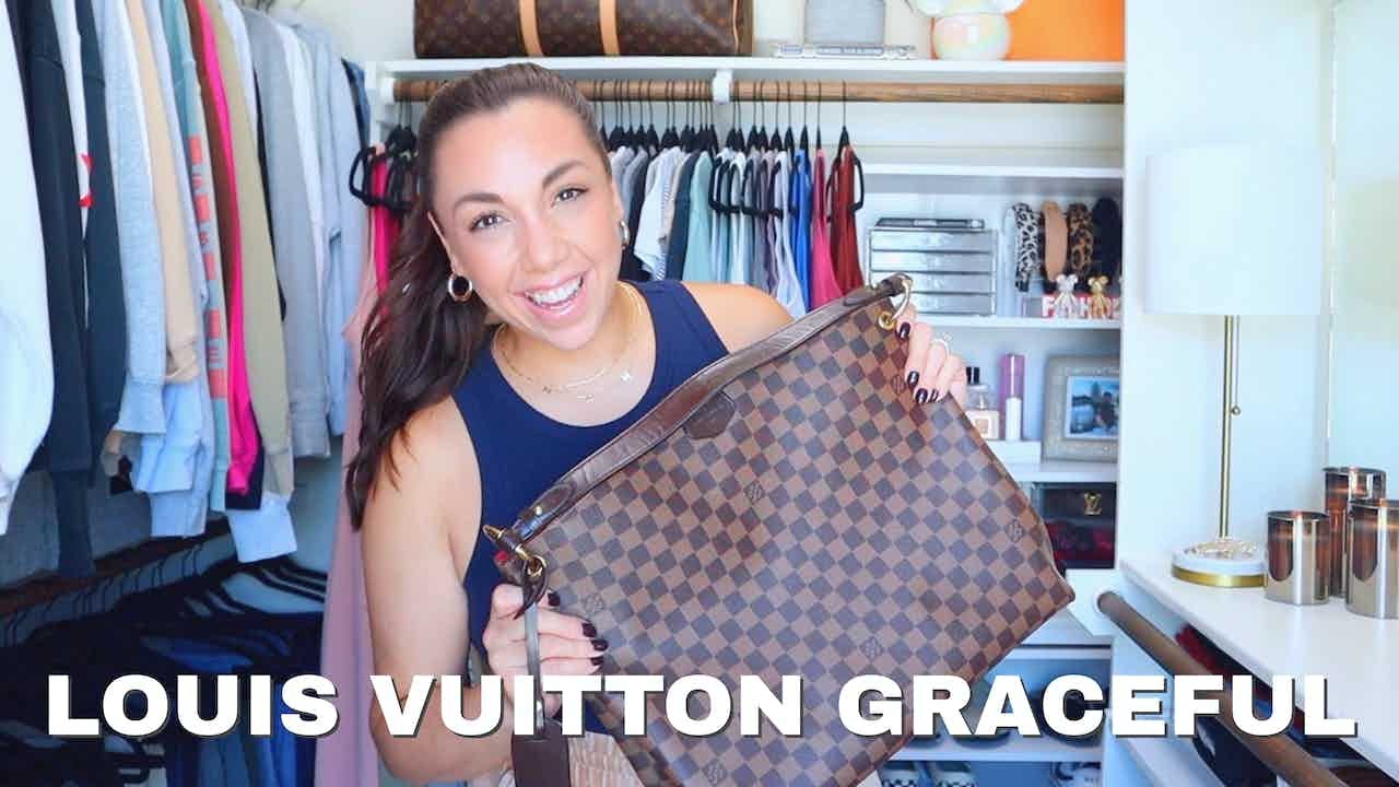 EVERYTHING YOU NEED TO KNOW ABOUT THE LOUIS VUITTON GRACEFUL MM! LOUIS  VUITTON NEVERFULL VS GRACEFUL 