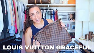 EVERYTHING YOU NEED TO KNOW ABOUT THE LOUIS VUITTON GRACEFUL MM! LOUIS VUITTON NEVERFULL VS GRACEFUL