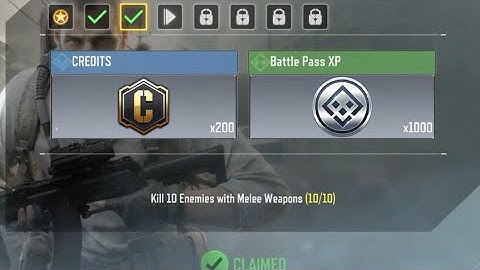 Call Of Duty Mobile Kill 10 Enemies with Melee Weapons Task Completed