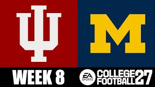 Indiana at Michigan - 10/24 Simulation (College Football 27) Guide
