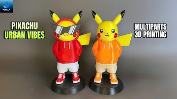 Pikachu Urban Vibes - Multiparts 3D Printing