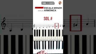 📙 HARMONIC MINOR SCALE. How to learn it. THEORY