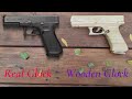 How to make wooden glock 17 with magazine  that shoots | craft gun diy | toy gun diy | pubg gun diy