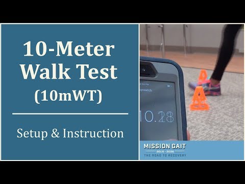 10 Meter Walk Test - Setup and Instruction