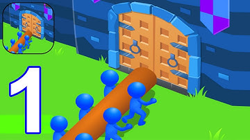 Idle Battering Ram: Castle Siege - Gameplay Walkthrough Part 1 New World (Android,iOS)