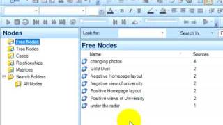 NVivo Free and Tree Nodes explanation