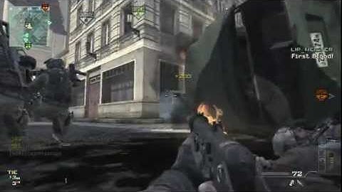 MW3 PS3 Crazy stealth Ninja Quad feed with throwing knife.
