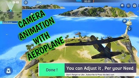 Camera Animation in Aeroplane Like BR in Craftland | Free Fire Tutorial | Script Work | #freefire