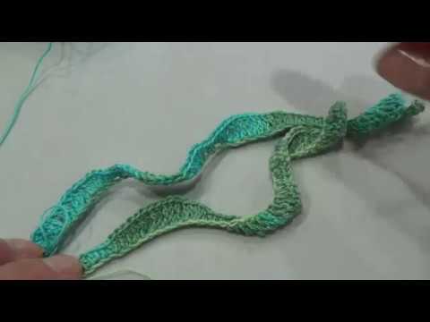 Вязание крючком водоросли
