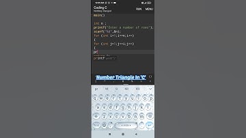 Number Triangle in C ❣️🔥 #shorts #programming #coding #program #like #viralvideo #youtubeshorts 👍🏻❣️