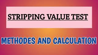 STRIPPING VALUE TEST of Aggregate