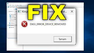 Updated Fix - DXGI Error Device Removed Error | DXGI_ERROR_DEVICE_REMOVED Error [Solution]