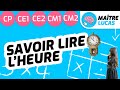 Savoir lire lheure cp  ce1  ce2  cm1  cm2  cycle 2  cycle 3  se reprer dans le temps