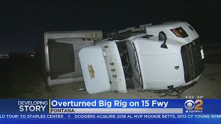 High Winds Bring Down Big Rigs, Trees Across IE